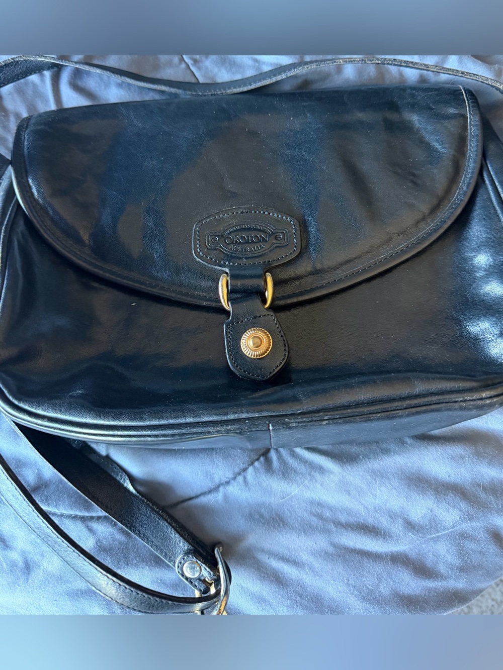 Oroton Black Leather Purse
